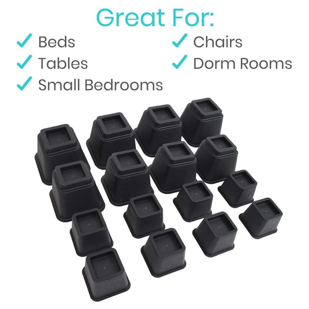 Bed Risers for Easy Mobility and Comfort Support - Kern Medical Supply