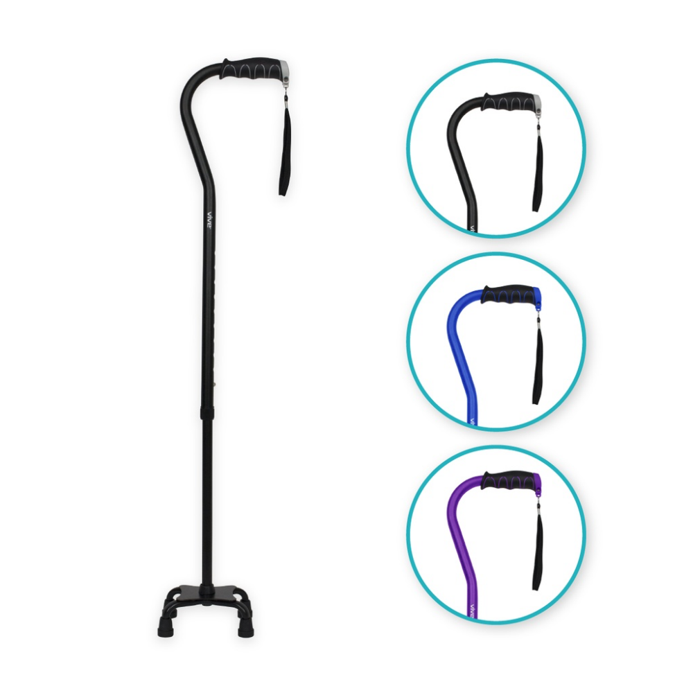 Quad Cane for Enhanced Stability and Safety Outdoors - Kern Medical Supply
